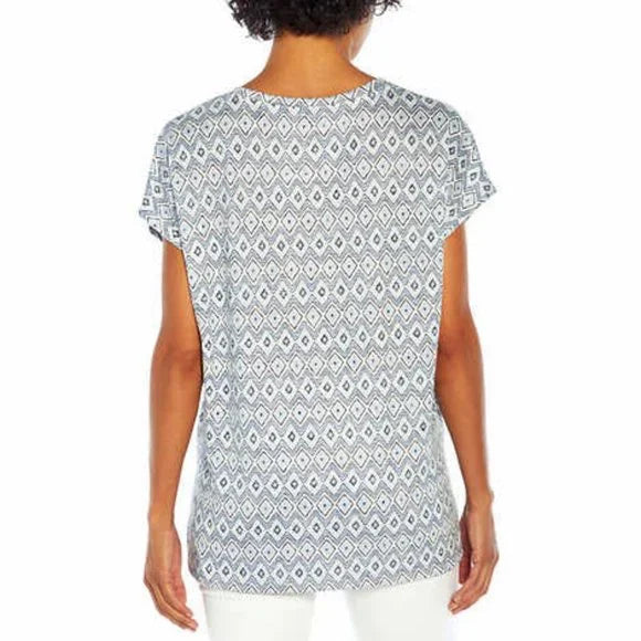 Orvis Women's Short Sleeve V-Neck Tunic Knit Top