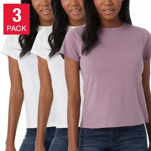 32 Degrees Cool Women's Cotton Tee 3-Pack
