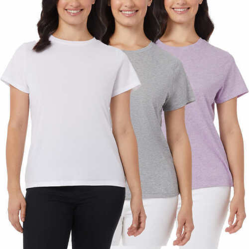 32 Degrees Cool Women's Cotton Tee 3-Pack