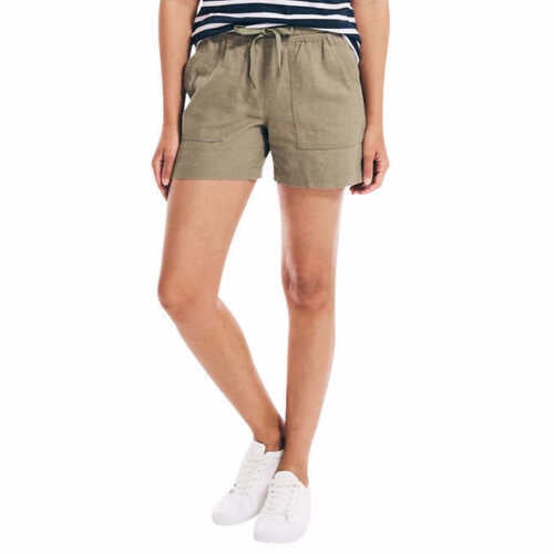 Nautica Women's Linen Blend Pull-On Short