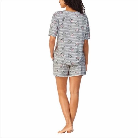 Disney Women's Short Pajama Set with Pockets