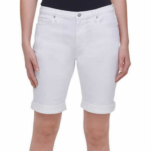 DKNY Women's Bermuda Denim Shorts