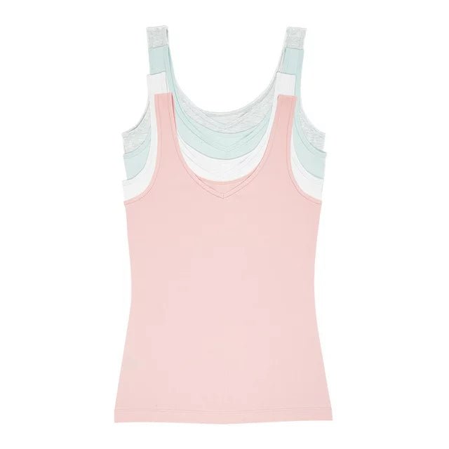 Felina Women's 4-Pack Reversible Cotton Tank Top