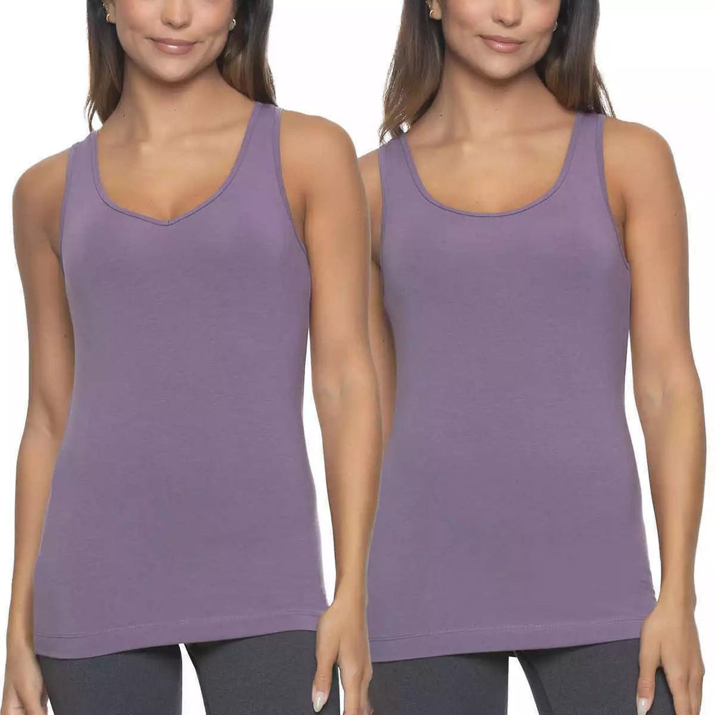 Felina Women's 4-Pack Reversible Cotton Tank Top