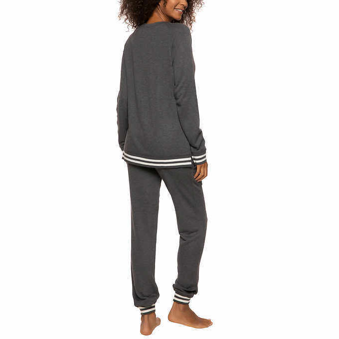 Felina Women's Geena French Terry Lounge Set Sweatshirt & Jogger