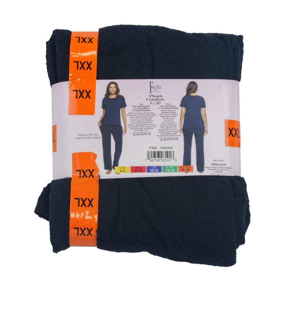 Felina Women's Plush Comfort Fuzzy Lounge Set