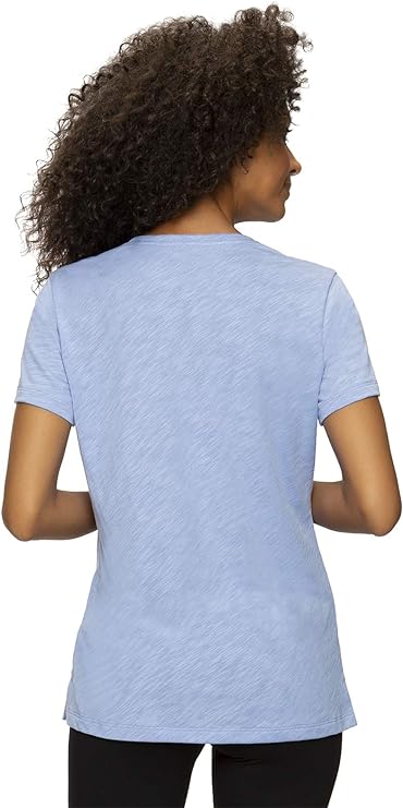 Felina Women's Slub Jersey V-Neck Tee Short Sleeve T-Shirt