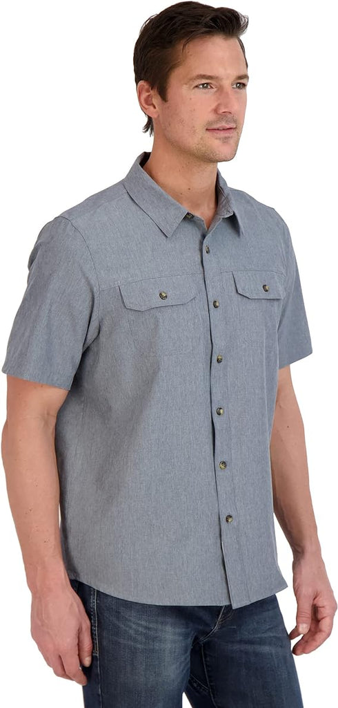 Gerry Men's Short Sleeve Quick Dry Tech Woven Shirt