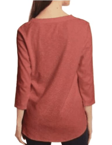 Gloria Vanderbilt Women's 3/4 Sleeve Slub Tee