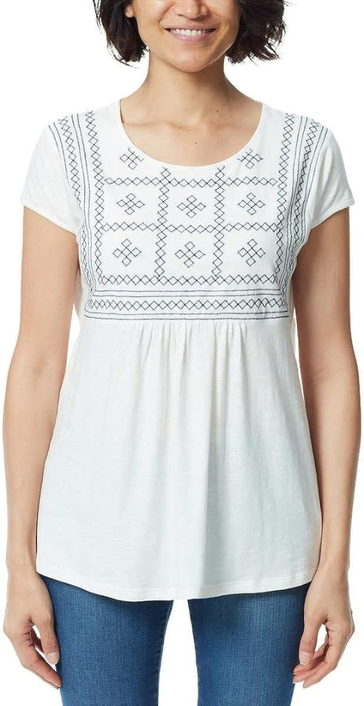 Gloria Vanderbilt Women's Embroidered Tee