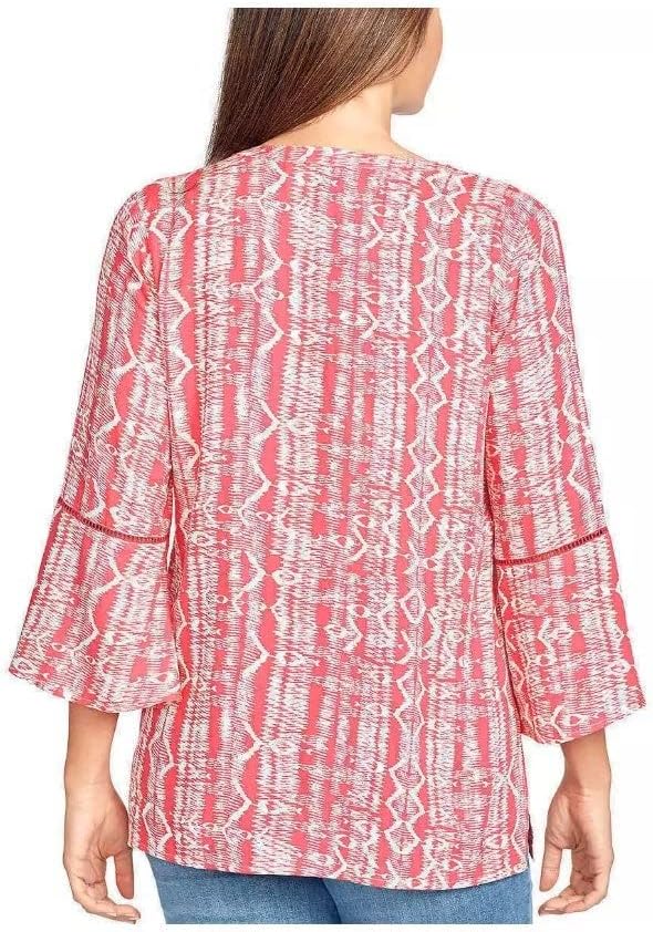 Gloria Vanderbilt Women's Nova Flutter Sleeve Blouse