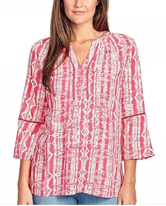 Gloria Vanderbilt Women's Nova Flutter Sleeve Blouse