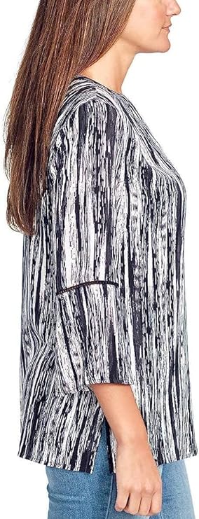 Gloria Vanderbilt Women's Nova Flutter Sleeve Blouse