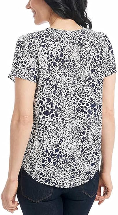 Hilary Radley Women's Printed Blouse Top
