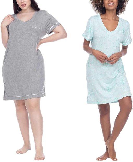 Honeydew Women's 2 Pack Super Soft Jersey Sleep Dress