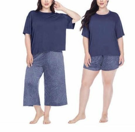 Honeydew Women's 3 Piece Super Soft Jersey Pajama Set