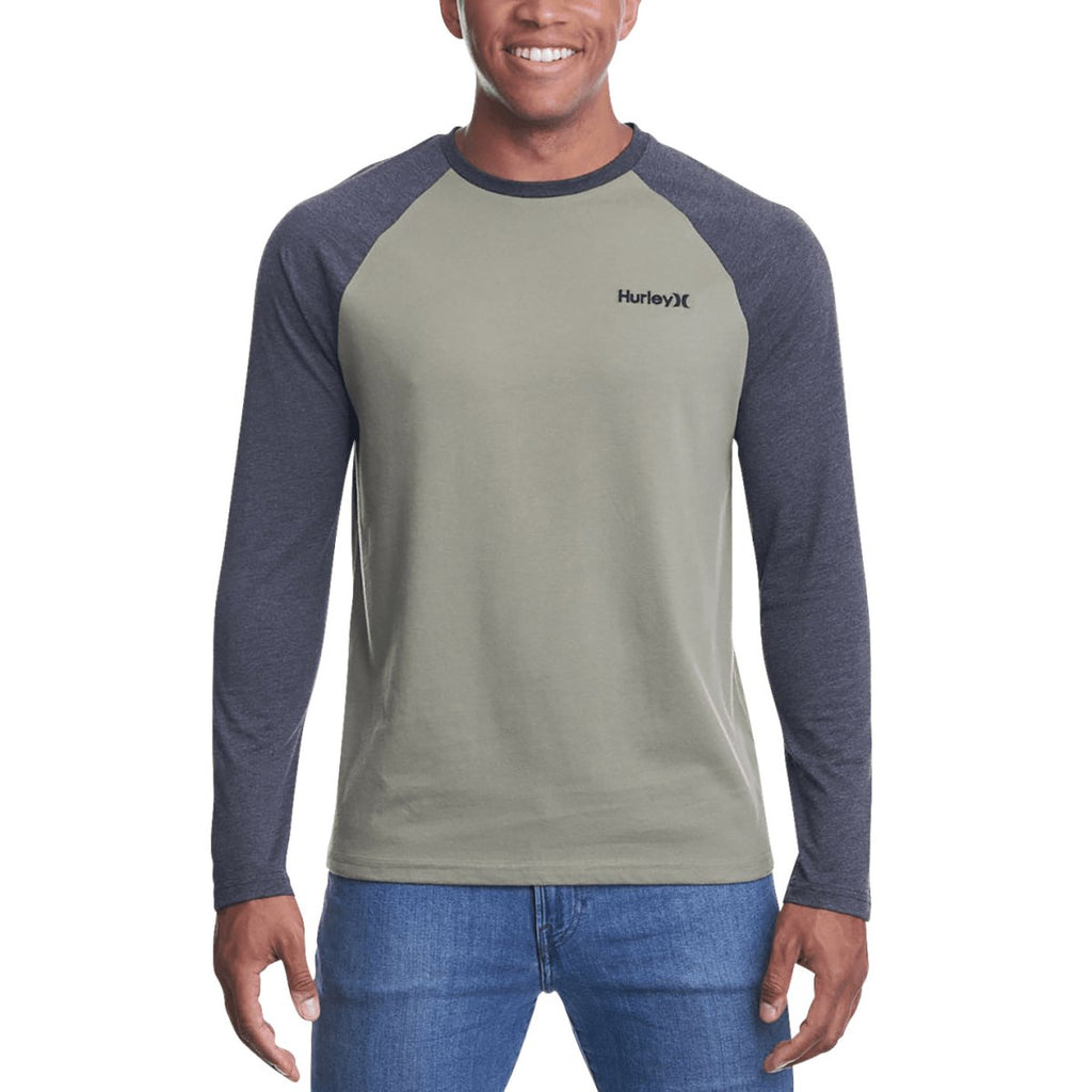 Hurley Men's Baseball Raglan Long Sleeve T-Shirts