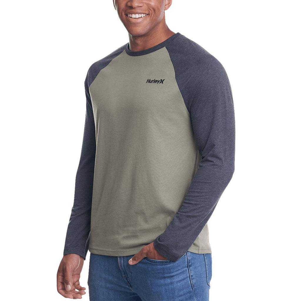 Hurley Men's Baseball Raglan Long Sleeve T-Shirts