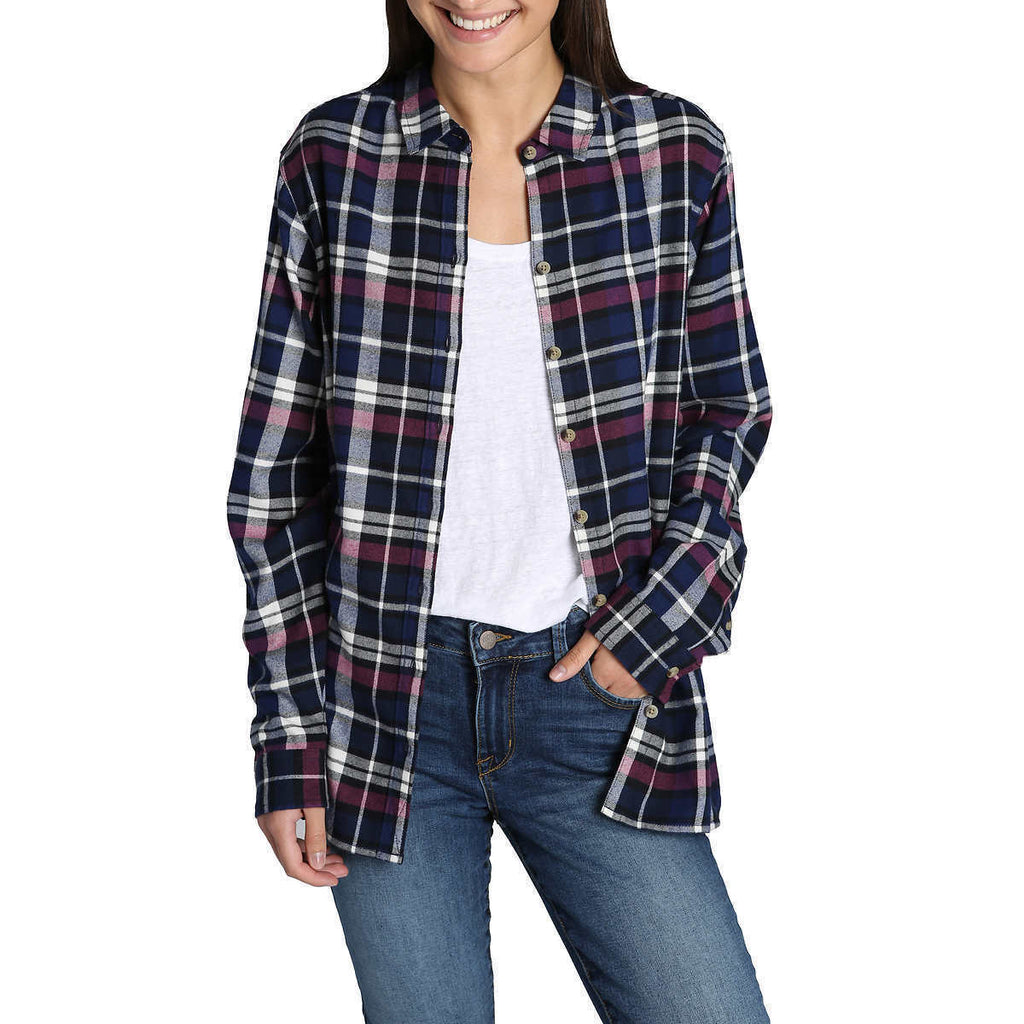 Jachs Women's Cozy Flannel Long Sleeve Shirts
