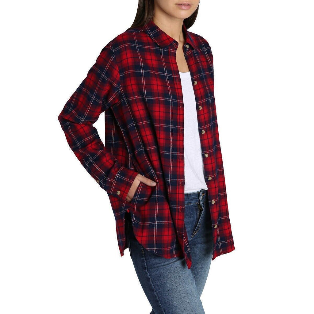 Jachs Women's Cozy Flannel Long Sleeve Shirts