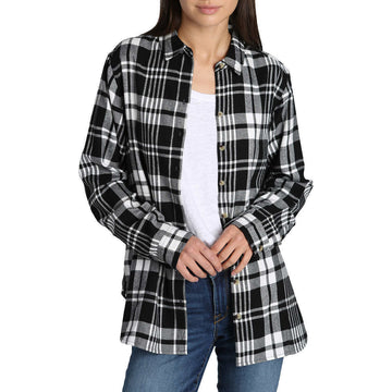 Jachs Women's Cozy Flannel Long Sleeve Shirts