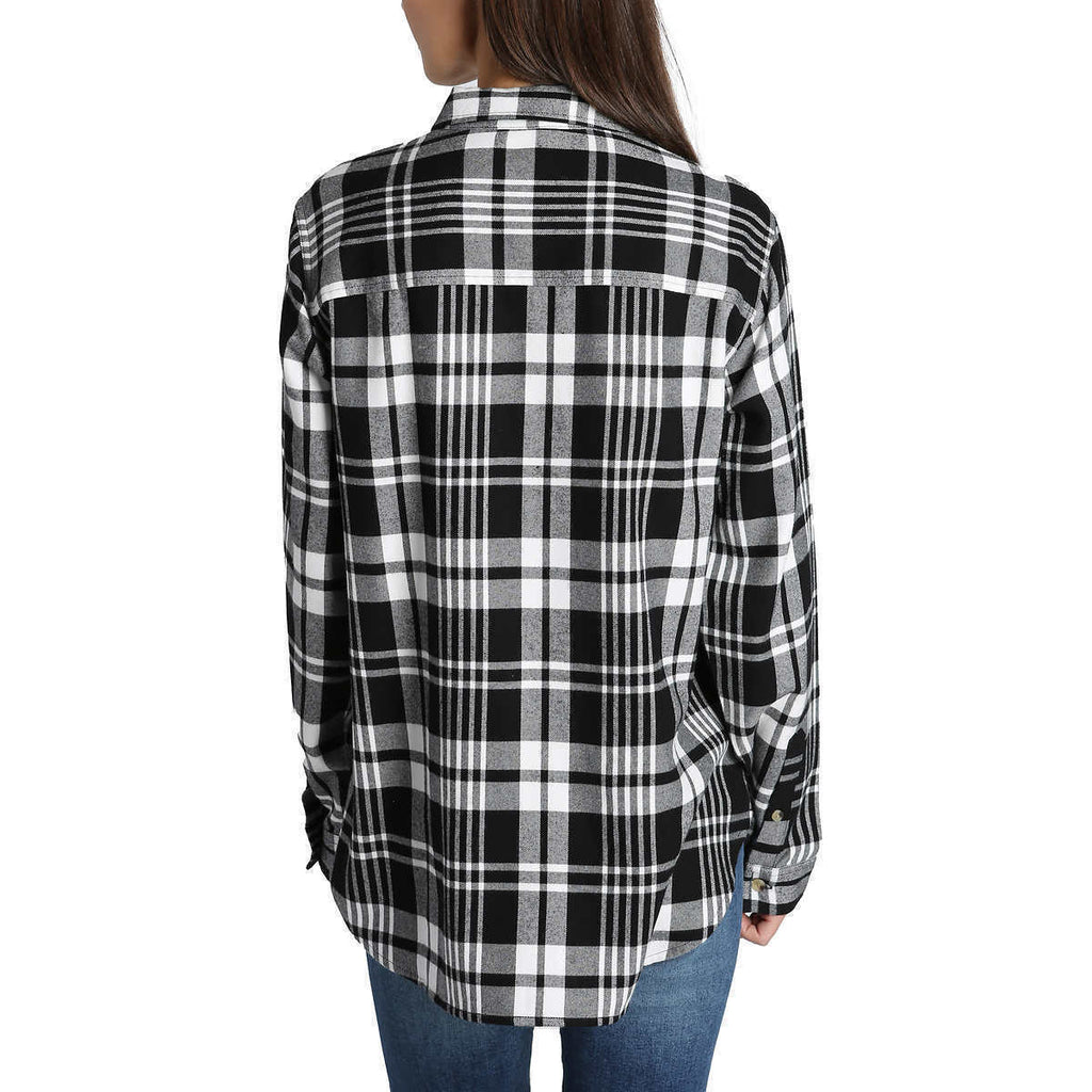 Jachs Women's Cozy Flannel Long Sleeve Shirts
