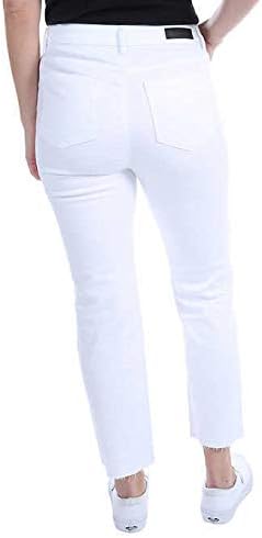 Kenneth Cole Women's Fly High Rise Straight Leg Stretch Pants