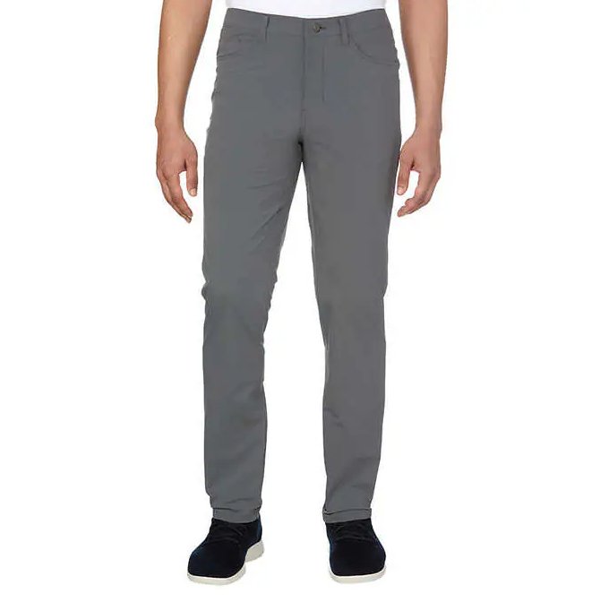 Kirkland Signature Men's 5 Pocket Performance Comfort Waistband 2-Way Stretch Pants