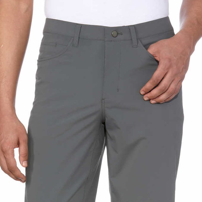 Kirkland Signature Men's 5 Pocket Performance Comfort Waistband 2-Way Stretch Pants