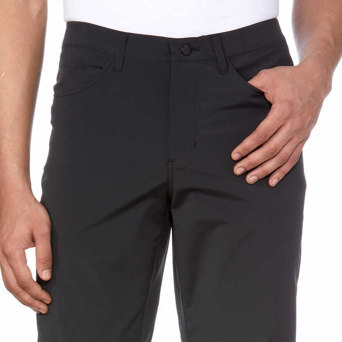 Kirkland Signature Men's 5 Pocket Performance Comfort Waistband 2-Way Stretch Pants