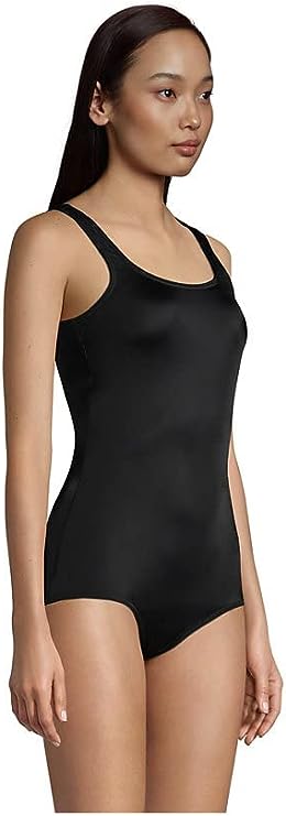 Lands' End Women's Tugless Tank Soft Cup One-Piece Swimsuit