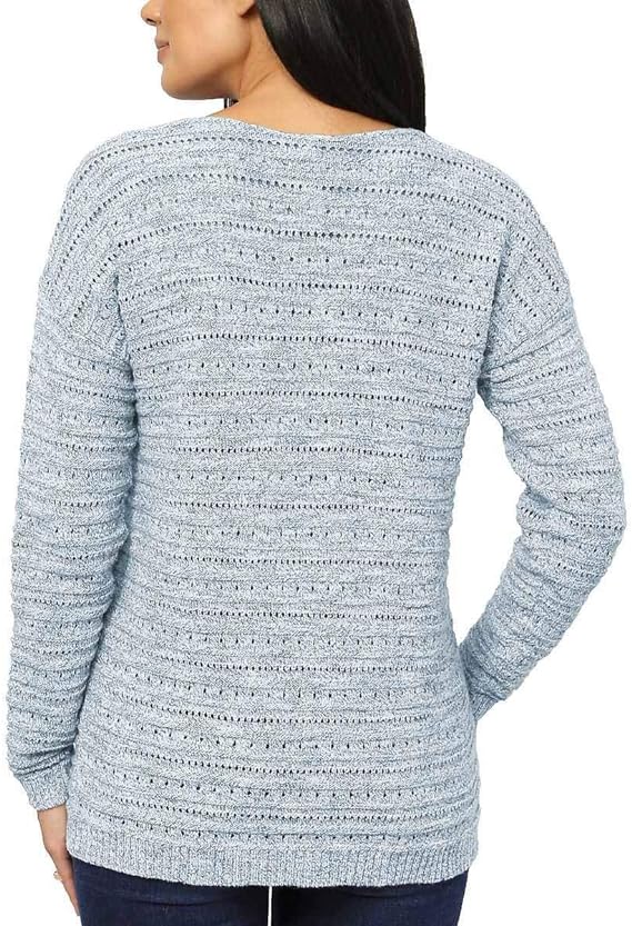 Leo & Nicole Women's Pointelle Sweater Top