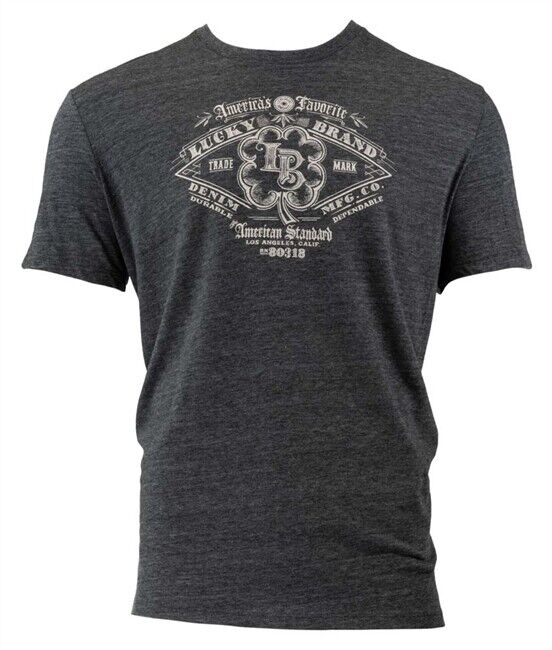 Lucky Brand Men Thermal Short Sleeve Graphic Tee