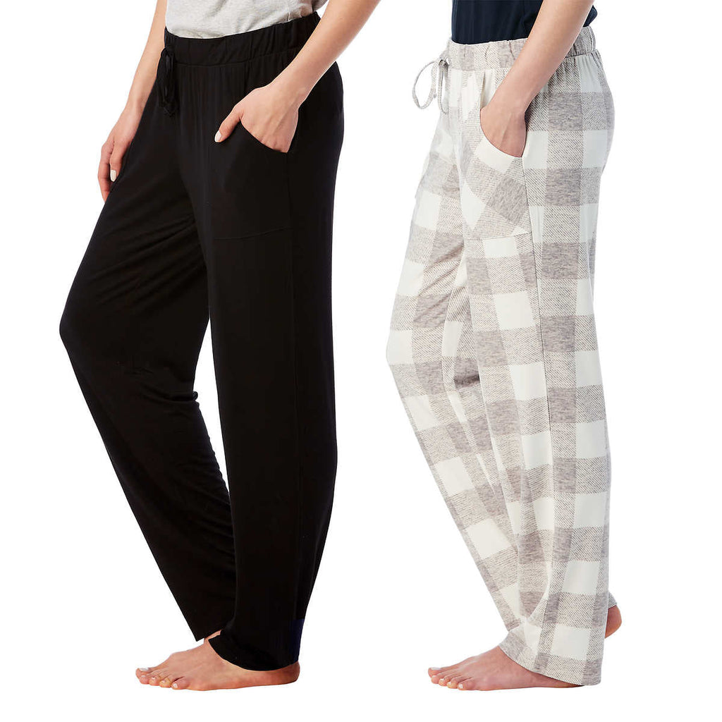Lucky Brand Women's 2 Pack Straight Leg Lounge Pants with Pockets