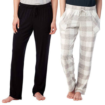 Lucky Brand Women's 2 Pack Straight Leg Lounge Pants with Pockets