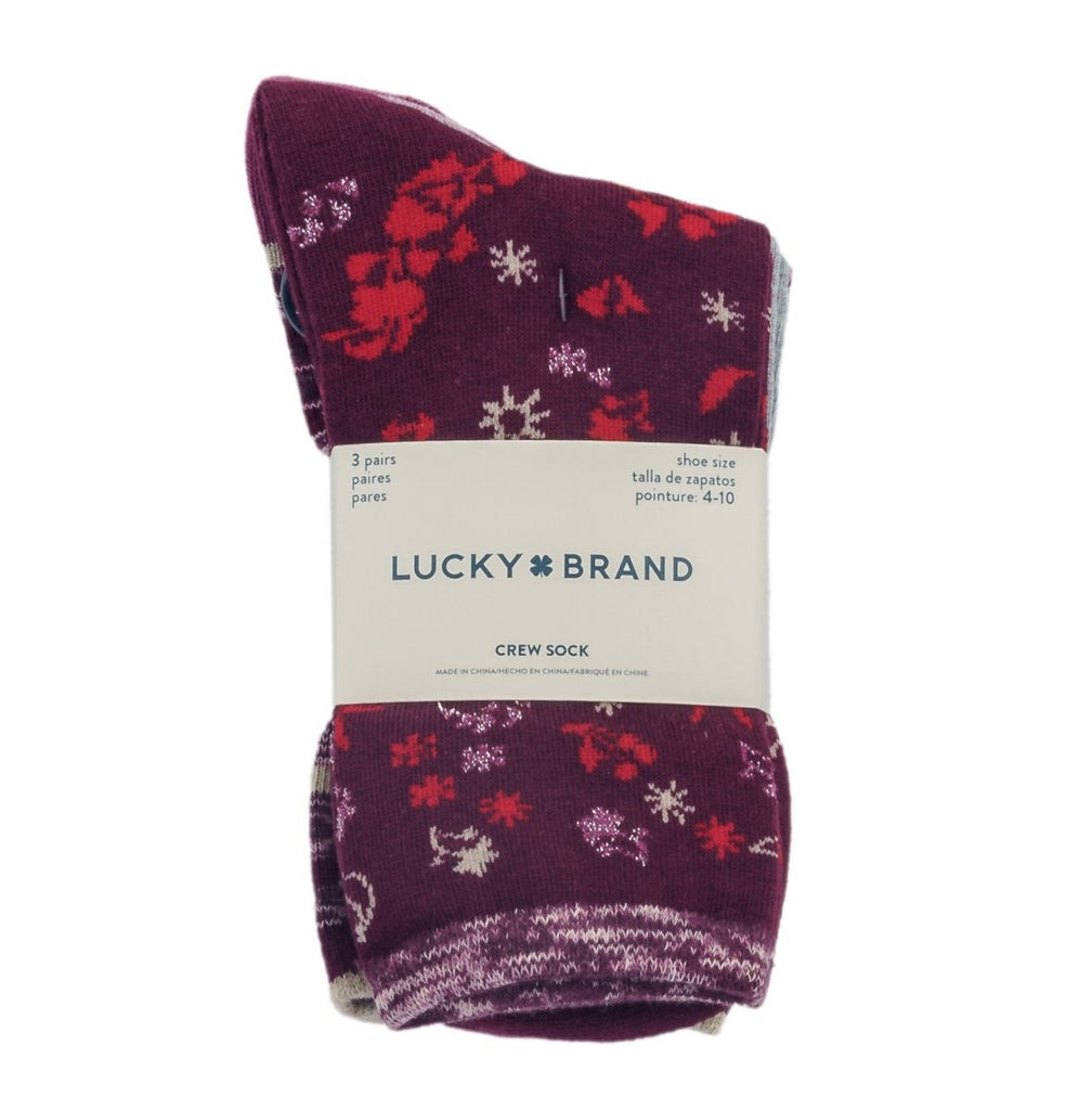 Lucky Brand Women's Crew Socks
