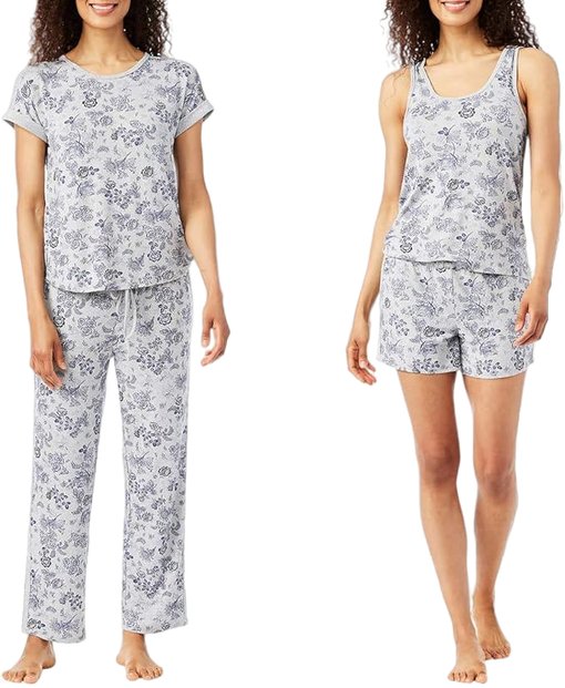 Lucky Brand Women's Pajama Set 4 Piece