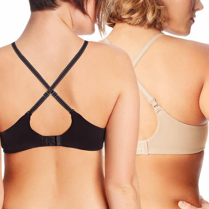 Maidenform Women's Convertible Straps T-shirt Bra 2-Pack