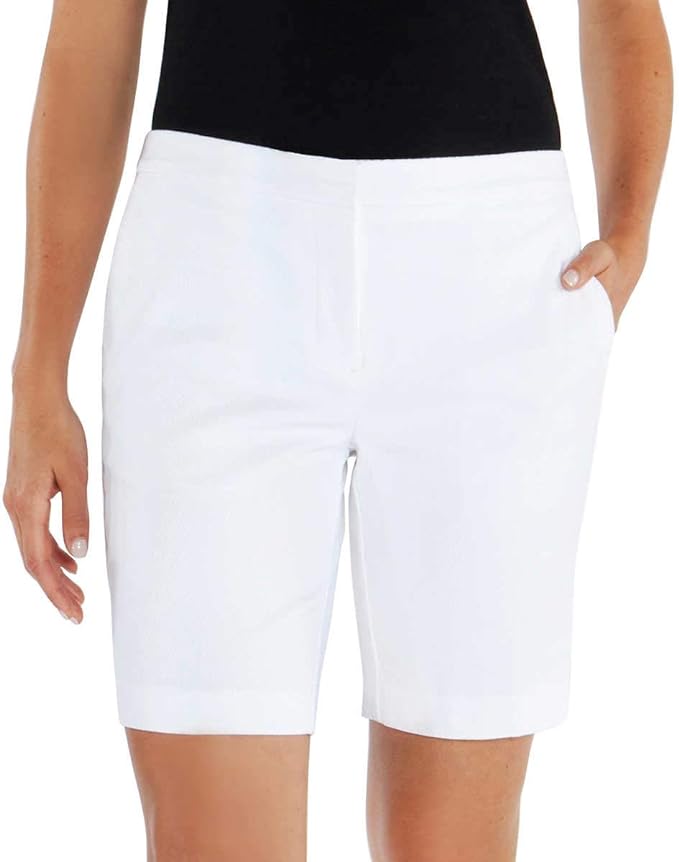 Mario Serrani Women's Italy Comfort Stretch Shorts with Tummy Control - TopDeals.one