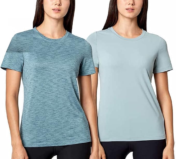 Mondetta Women's Crewneck Short Sleeve Tee 2 Pack