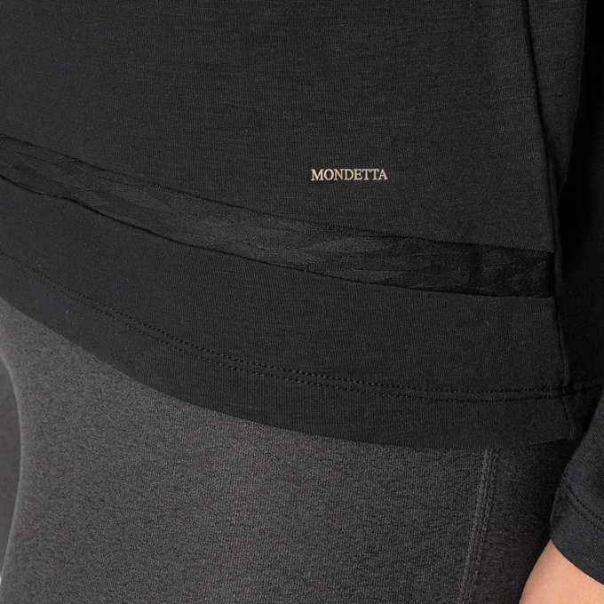 Mondetta Women's Relaxed Knit Drape Top