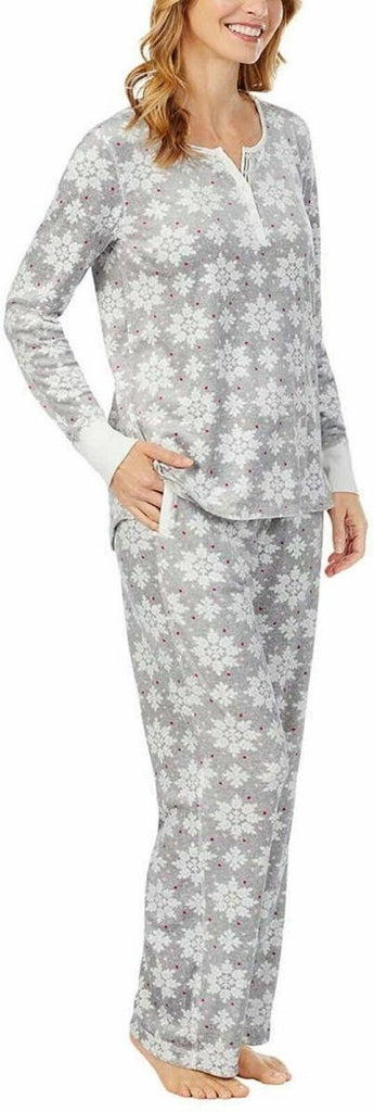 Nautica Women's 2 Piece Fleece Pajama Sleepwear Set