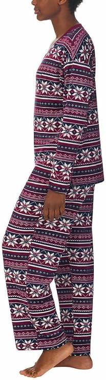 Nautica Women's 2 Piece Fleece Pajama Sleepwear Set