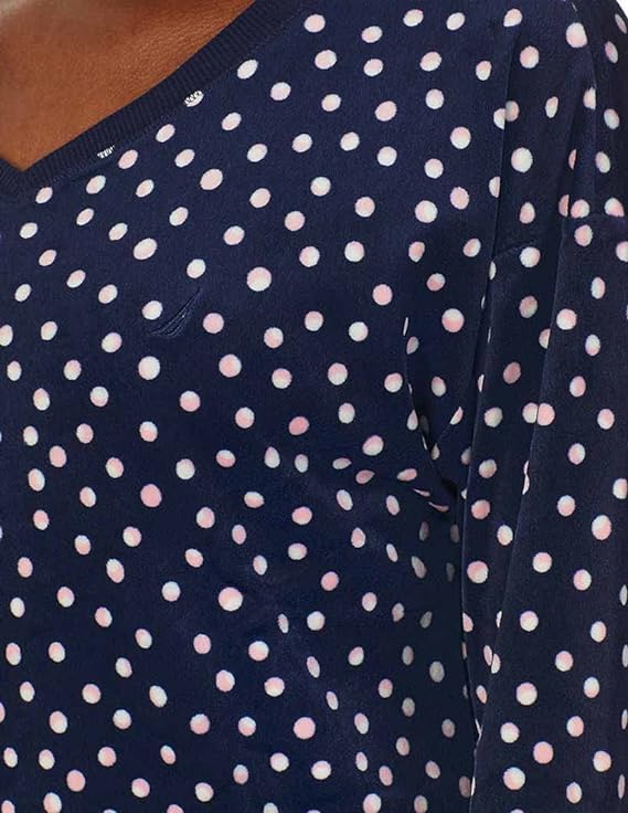 Nautica Women's 2 Piece Fleece Pajama Sleepwear Set