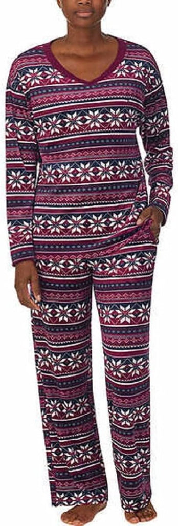 Nautica Women's 2 Piece Fleece Pajama Sleepwear Set