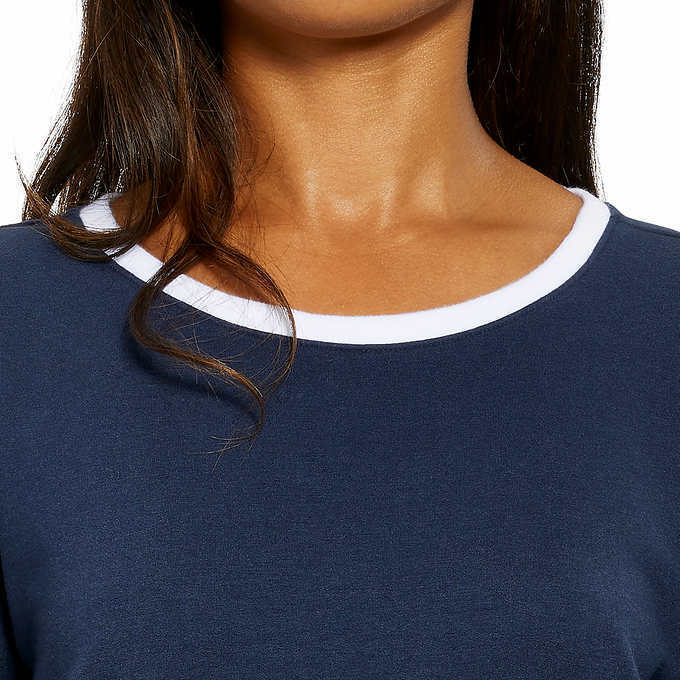 Nautica Women's Long Sleeve Crewneck Pullover