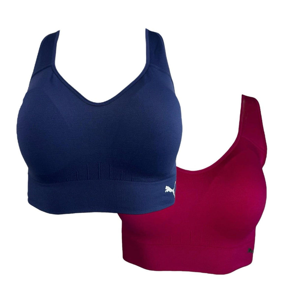 Puma Women's 2 Pack Seamless Sports Bra