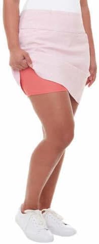 S.C.&CO. Women's Comfortable Stretch Double Wraparound Skort