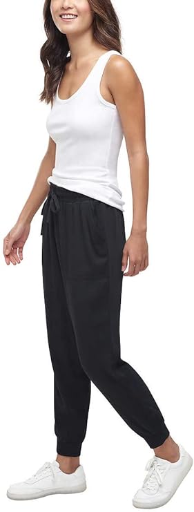 Splendid Women's Elastic Waist Drawstring Front Pocket Jogger Pants