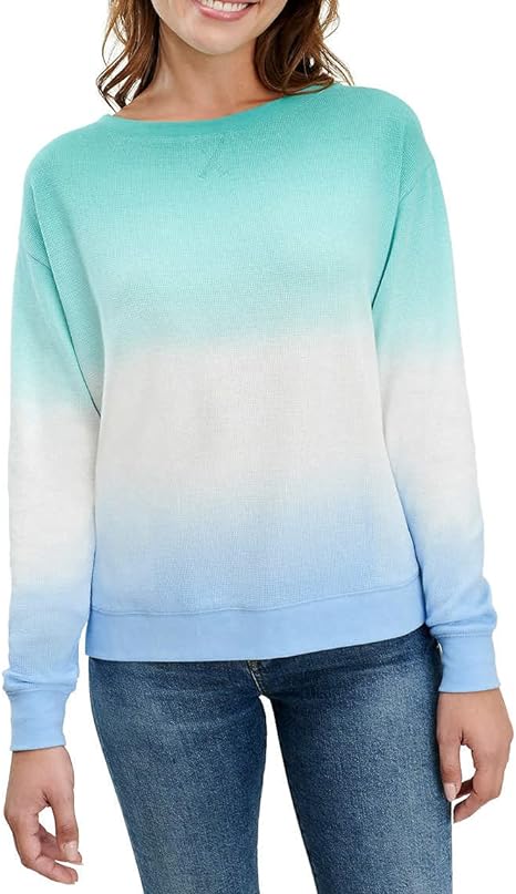 Splendid Women's Thermal Tie Dye Top